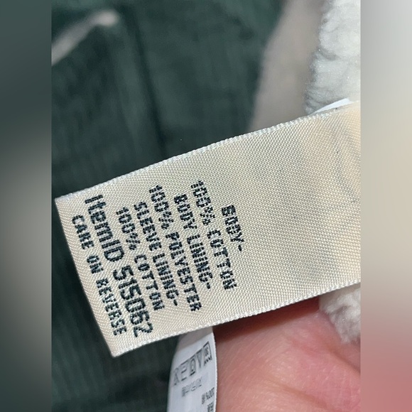 NWT Women’s L.L. Bean Corduroy Utility Sherpa Lined Jacket Shacket Button Large - Picture 8 of 10